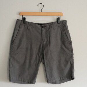 Quicksilver Grey Men's Sz 31 Lightweight Casual High Rise Pocket Shorts